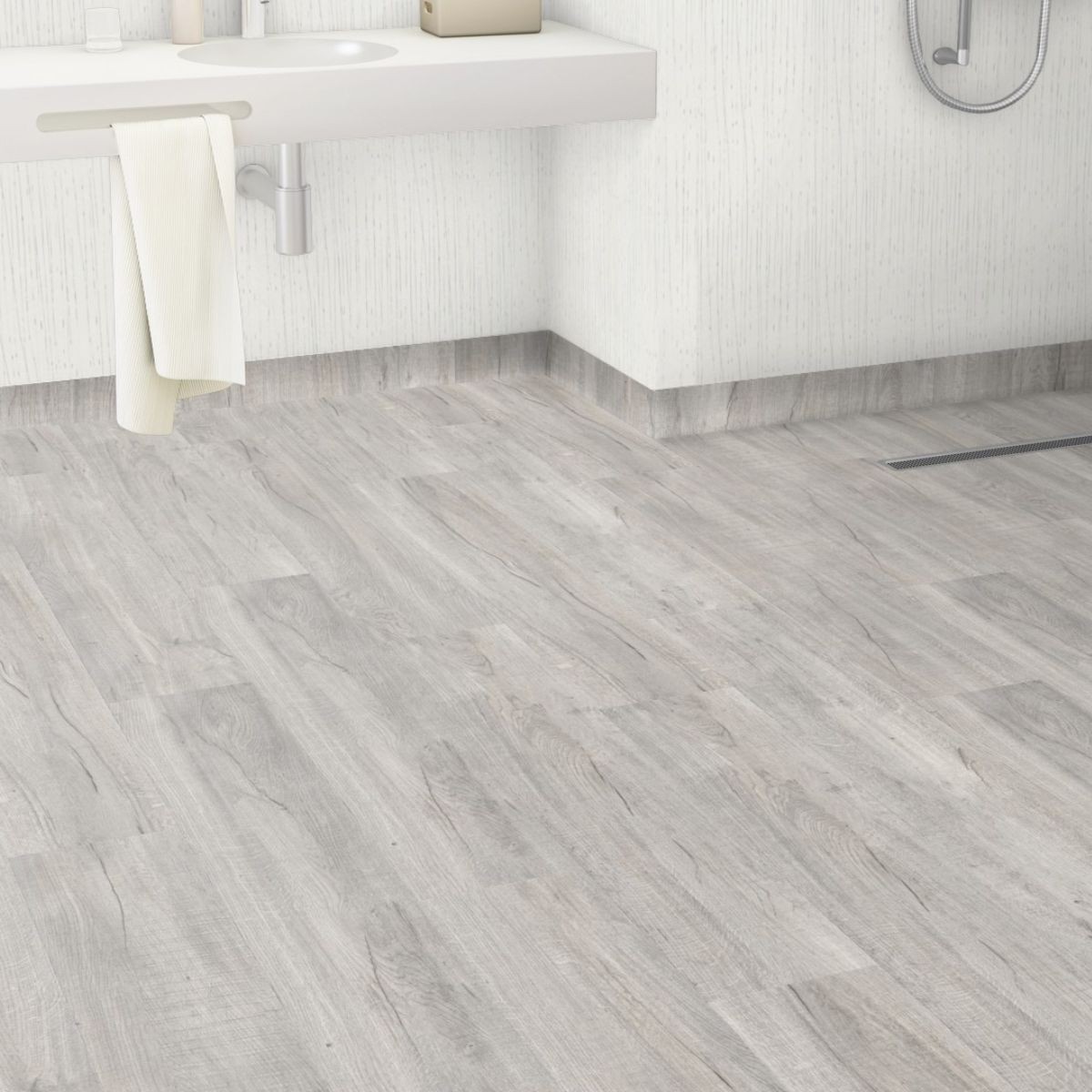 GERFLOR Dalle PVC Sol Creation 40 Rigid Acoustic Swiss Oak Pearl