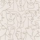 Papier Peint Portrait Beige – Gallery de Casadéco - réf. GLRY86161204