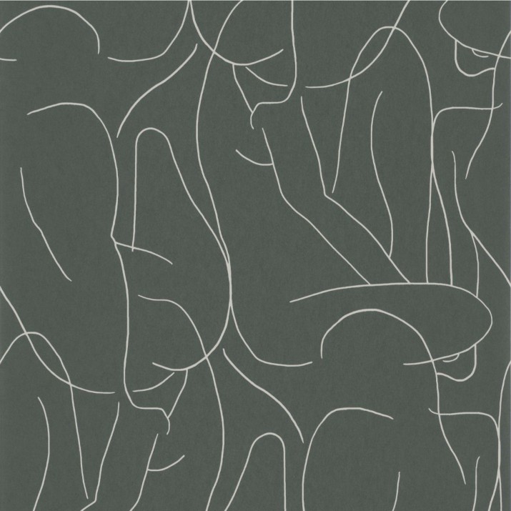 Papier Peint Académie Kaki – Gallery de Casadéco - réf. GLRY86107321