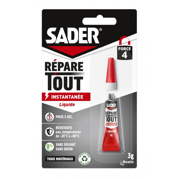 Sader répare tout - Glue liquide 3g